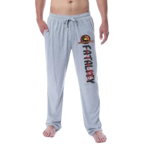 Mortal Kombat Mens' Fatality High Punch Arrows Sleep Pajama Pants Grey image {3}