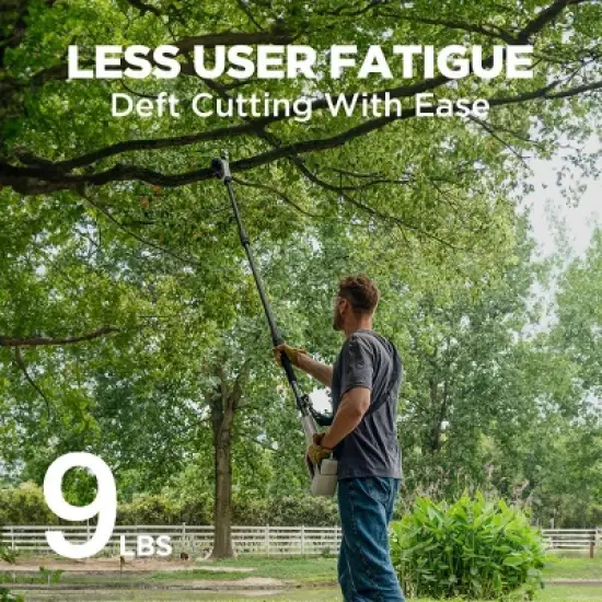 Litheli 8" 20V 2Amp Cordless Battery Power Pole Saw: Rechargeable, Adjustable, No Assembly Required image {5}