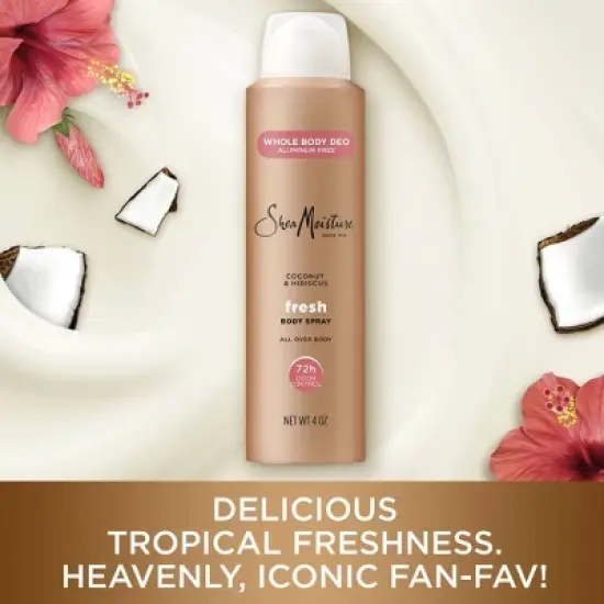SheaMoisture Whole Body Deodorant Spray - Coconut & Hibiscus - Aluminum-Free 4oz image {8}