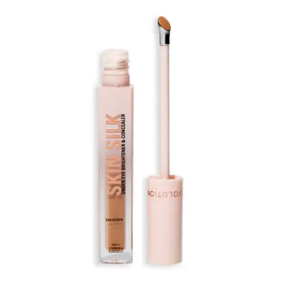 Makeup Revolution Skin Silk Serum Under Eye Brightener & Concealer - 0.13 fl oz image {11}