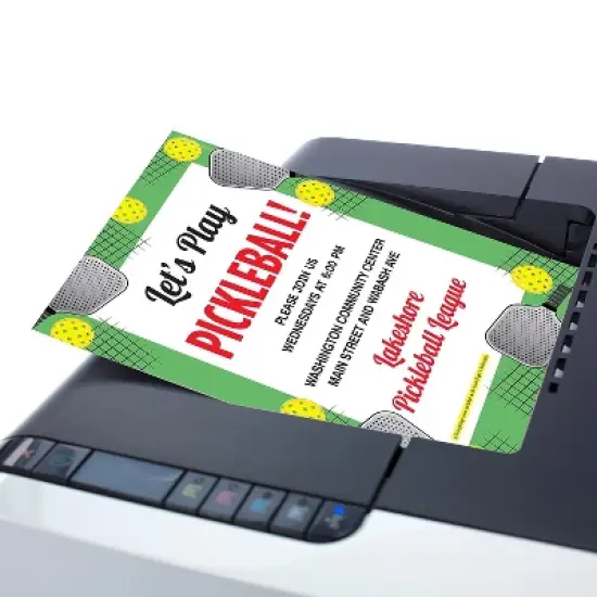 Great Papers Pickleball Everyday Letterhead Multicolor 50 Sheets/Pack (2025017) image {3}