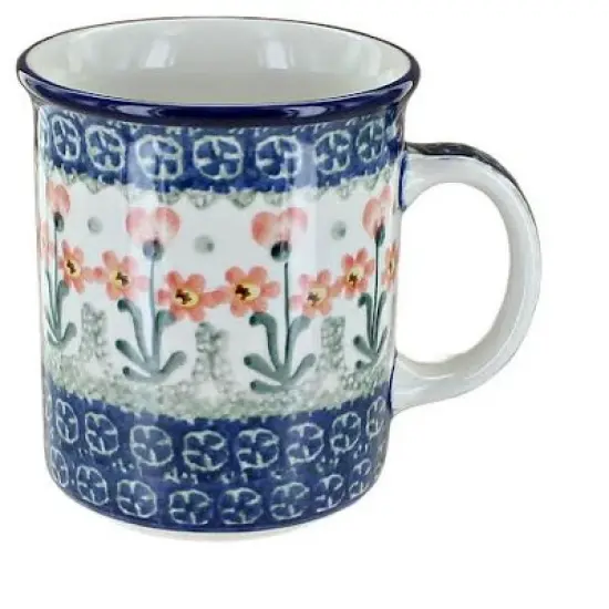 Blue Rose Polish Pottery 236 Ceramika Artystyczna Small Coffee Mug image {11}