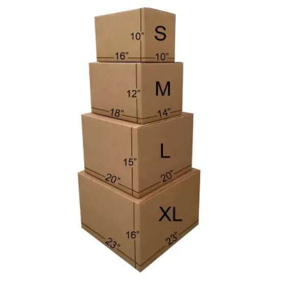 UBMOVE Basic Moving Box Kit for 5 Bedrooms 58 Boxes & Packing Materials image {1}