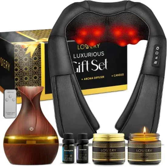 Fathers Day Gifts Lovery Aromatherapy Spa Gift Set - 8pc Ultimate Relaxation Massage Kit image {11}