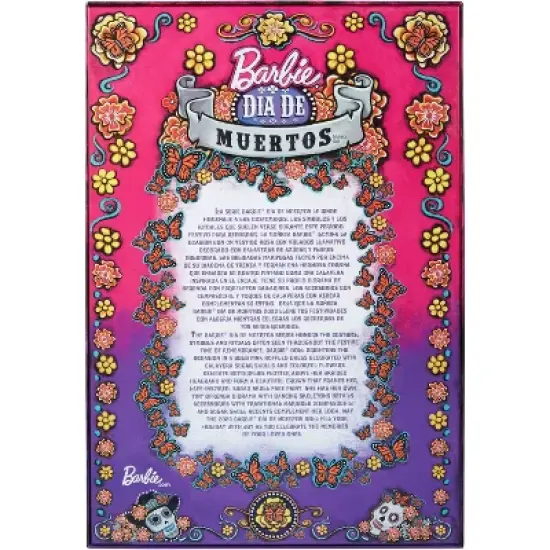 Barbie 13'' Signature 2023 Dia De Muertos Collector Doll in Ruffled Pink Gown image {5}