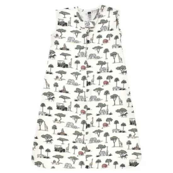 Hudson Baby Cotton Sleeveless Wearable Sleeping Bag, Sack, Blanket, Going On Safari image {2}