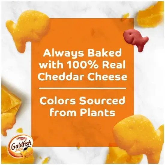 Goldfish Colors Cheddar Crackers Snack Pack - 10.8oz/12ct image {10}
