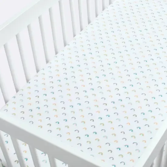 Fitted Crib Sheet Rainbows - Cloud Island&trade; image {2}