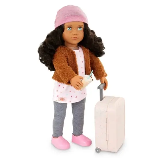 Our Generation Lisandra & Rolling Luggage 18" Travel Doll image {2}