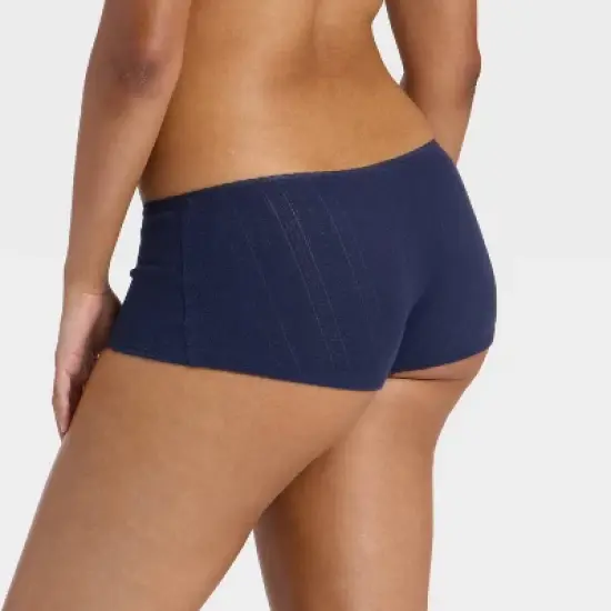 Women's Pointelle Ruched Front Boy Shorts - Wild Fable&trade; image {1}