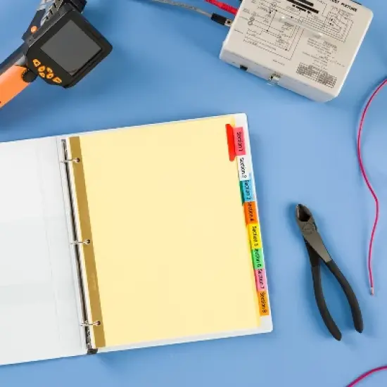 Avery 8-Tab Binder Dividers, Insertable Multicolor Big Tabs, 6 Sets (71111) image {4}