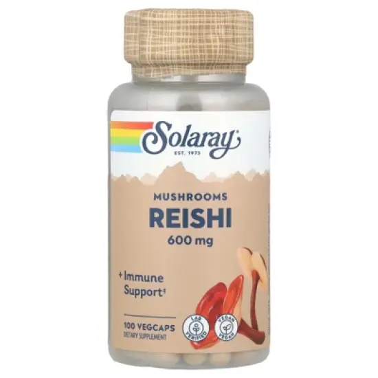 Solaray Reishi Mushrooms, 600 mg, 100 VegCaps image {4}