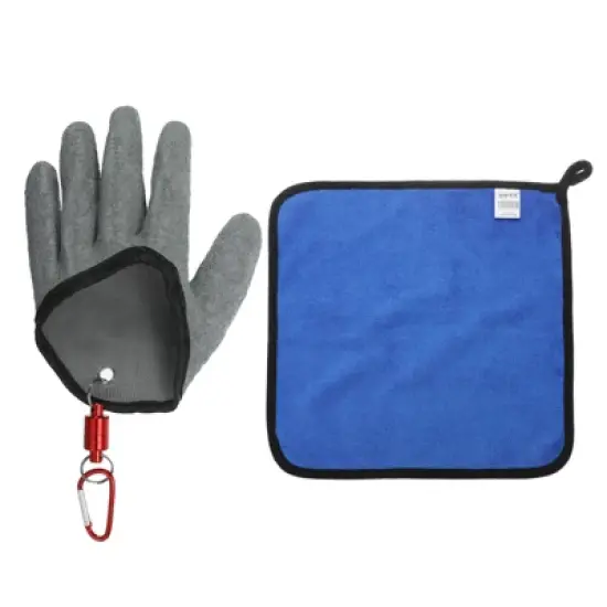 Unique Bargains Waterproof Puncture Resistant Non-Slip Fishing Gloves (Left) image {5}