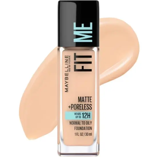 Maybelline Fit Me Matte + Poreless Oil Free Liquid Foundation - 1 fl oz image {38}