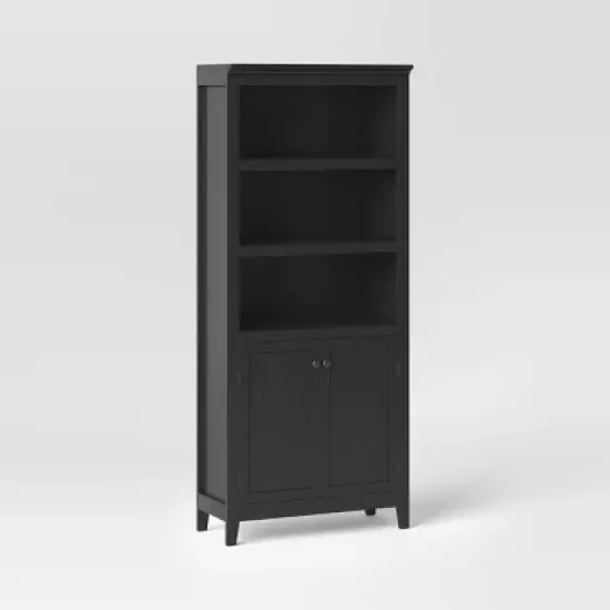 72" Carson 5 Shelf Bookcase with Doors - Threshold image {8}