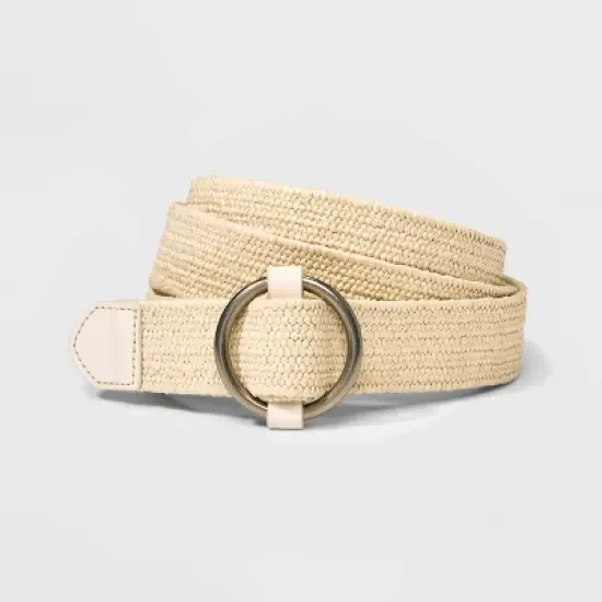 Women's Woven Belt - Ava & Viv&trade; Beige image {3}