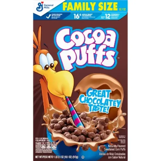 General Mills Family Size Cocoa Puffs Cereal image {1}