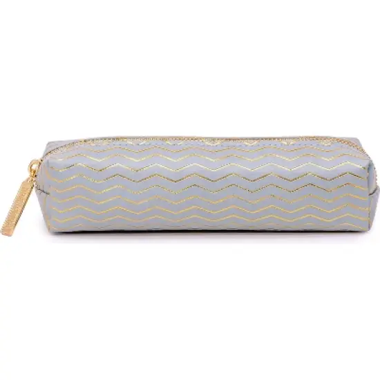 Pukka Pad Haze Faux Leather Zipper Pencil Case Blue (9981(BE)-HZE) image {1}