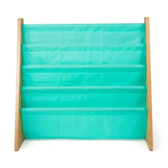 Kids' Bookshelf 4 Tier Book Organizer Seafoam - Humble Crew image {12}