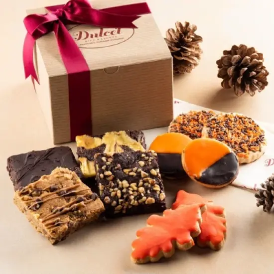 Dulcet Gift Baskets Gourmet Autumn Dessert Cookie Box image {7}
