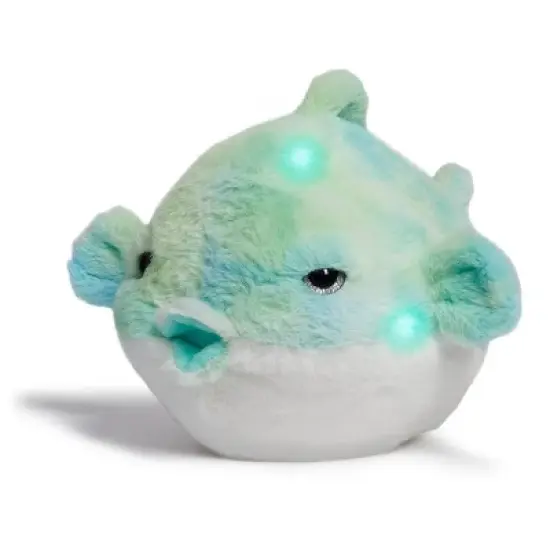 FAO Schwarz 12" Glow Brights LED with Sound Blowfish Toy Plush image {3}