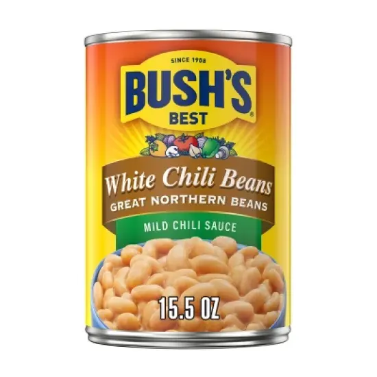 Bush's Great Northern Beans in Mild White Chili Sauce - 15.5oz image {14}