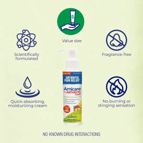 Arnicare Arthritis Cream by Boiron  -  4.2 oz Pump image {7}