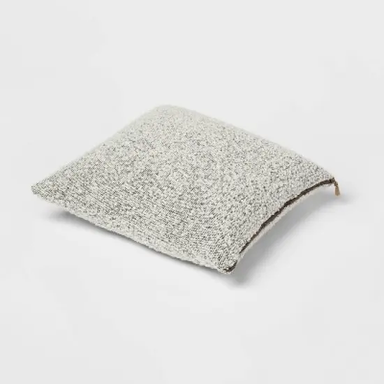 Woven Boucle Square Throw Pillow with Exposed Zipper - Threshold&trade; image {2}