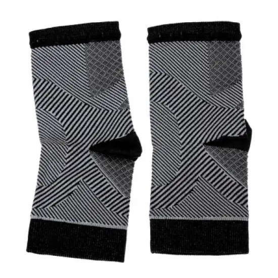 Unique Bargains Pair Ankle Compression Sleeve Socks Foot Ankle Brace for Men Women Achilles Tendon image {5}