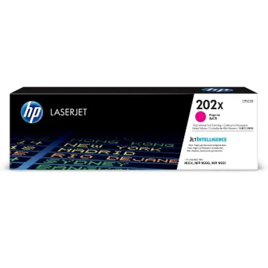 HP 202X High Yield Magenta Original LaserJet Toner Cartridge, ~2,500 pages, image {6}
