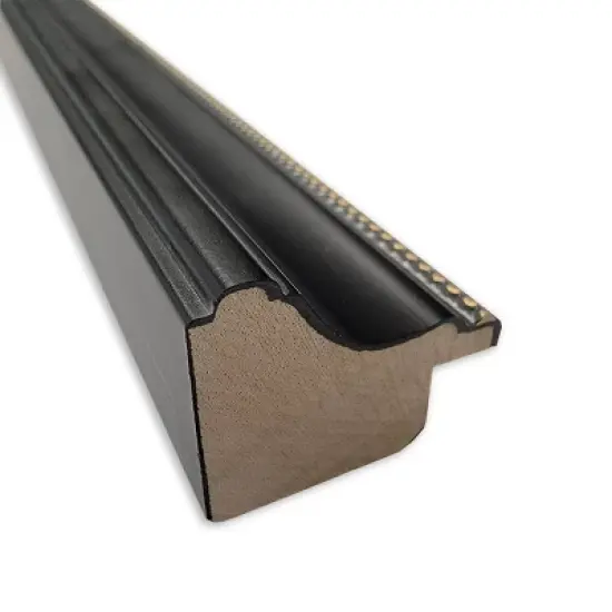 26"x18" Stylish Wood Frame Cork Board Black - Amanti Art image {1}