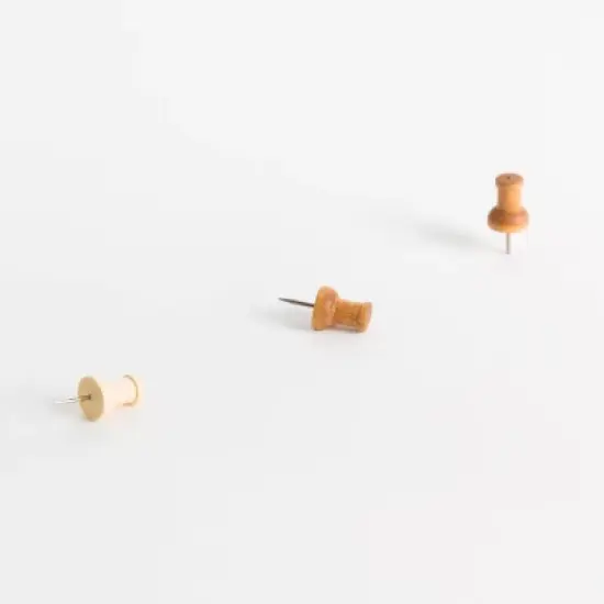 U Brands 150ct Wooden Push Pins with Jar image {4}
