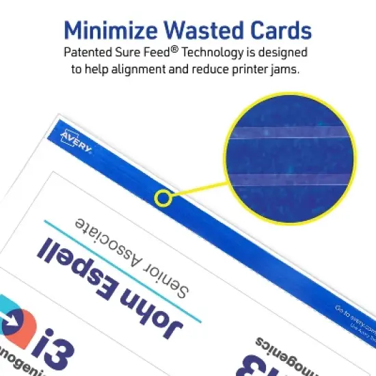 Avery Tent Cards, 2.5" x 8.5", Embossed Border, 200 Cards (25305) image {2}