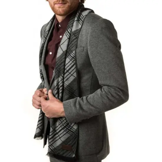 Mio Marino | Men's Cashmere Feel, 100% Cotton Fashion Winter Scarf image {16}