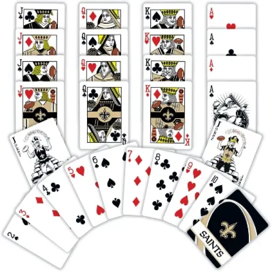 MasterPieces Officially Licensed NFL New Orleans Saints Playing Cards - 54 Card Deck for Adults image {2}
