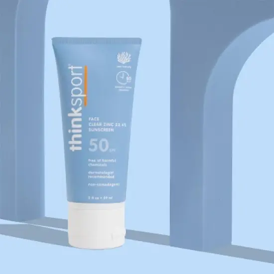 thinksport Clear Zinc Mineral Sunscreen Lotion - SPF 50 - 2 fl oz image {3}