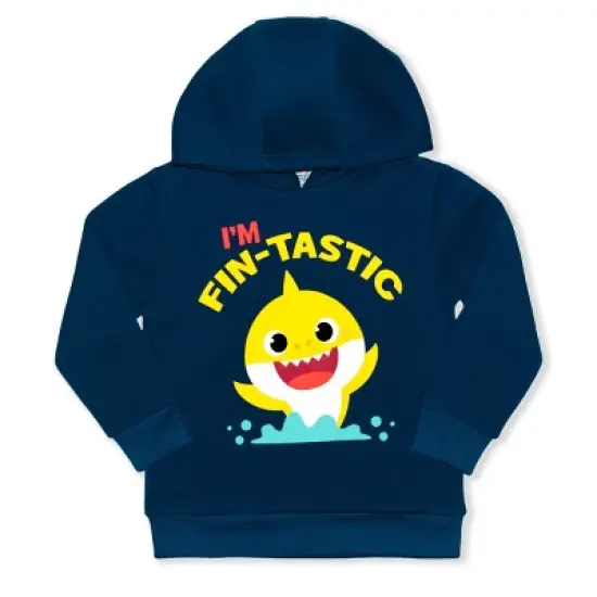 Nickelodeon Boy's 2 Piece Baby Shark Graphic Printed Hoodie Sweatshirt and Zip Up Hooded Jacket Bundle Set for toddler image {1}