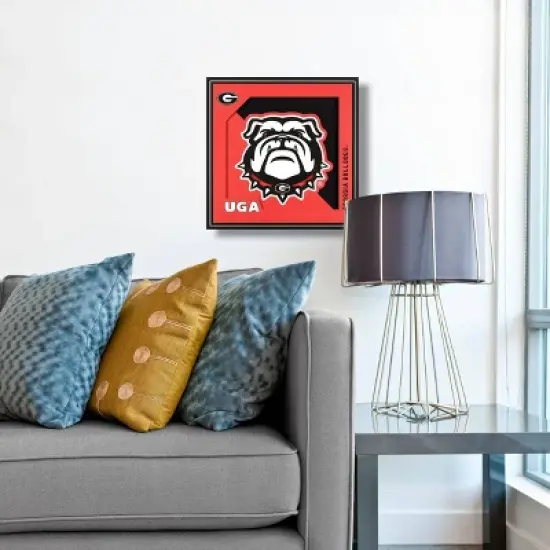 NCAA Georgia Bulldogs 3D Logo Series Wall Art - 12"x12" image {1}