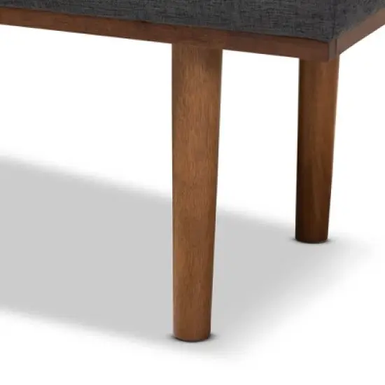 Arne Walnut Finished Bench - Baxton Studio image {4}