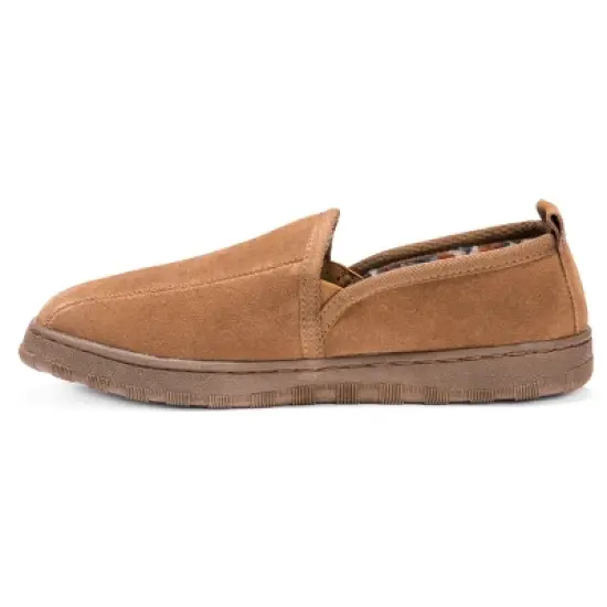 MUK LUKS Men's Eric Printed Berber Suede Slip on image {8}