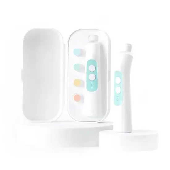 Frida Baby Electric Nail Buffer - Baby Nail File, Nail Clippers + Trimmer Kit - 4 Buffer Pads, LED Light + Case image {5}