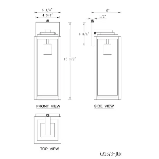 C Cattleya 2 Pack Dusk to Dawn Matte Black Outdoor Wall Light with Cylinder Clear Glass Shade image {5}