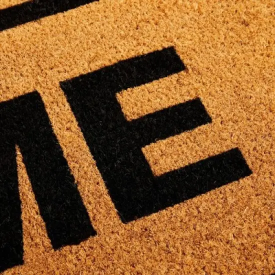 Juvale Natural Coco Large Welcome Mat for Entry Way, Long Coir Outdoor Rug, Nonslip, 17 x 60 In image {5}