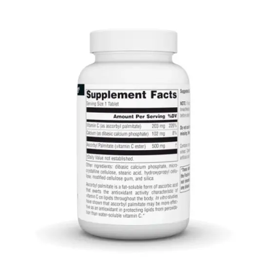 Ascorbyl Palmitate 500mg by Source Naturals, Inc.  -  90 Tablet image {1}