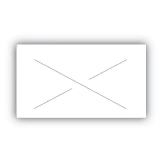 Garvey One-Line Pricemarker Labels, 0.44 x 0.81, White, 1,200/Roll, 3 Rolls/Box image {1}