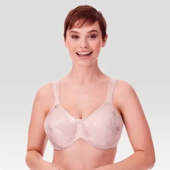 Bali Women's Satin Tracings Underwire Minimizer Bra 3562 image {5}