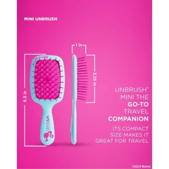 Unbrush Barbie Duo Set Regular & Mini Brush image {4}