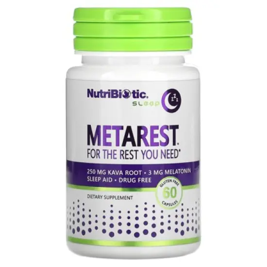 NutriBiotic Sleep, MetaRest, 60 Capsules image {4}