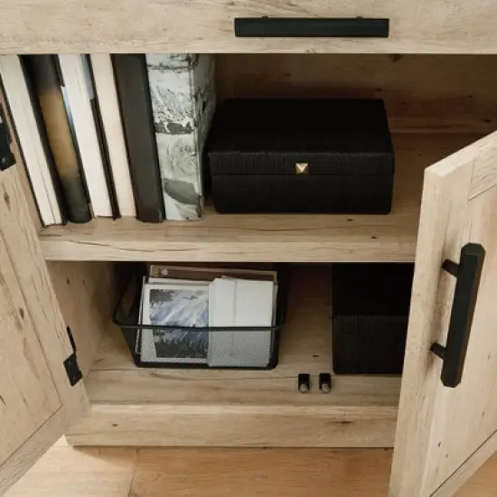 Mason Peak 2 Door Office Storage Cabinet Prime Oak - Sauder image {4}