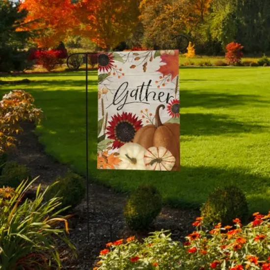 Briarwood Lane Fall Thanksgiving Garden Flag 12x18 For Outdoor Gather For Thanksgiving Garden Flag Flags For Outside image {3}